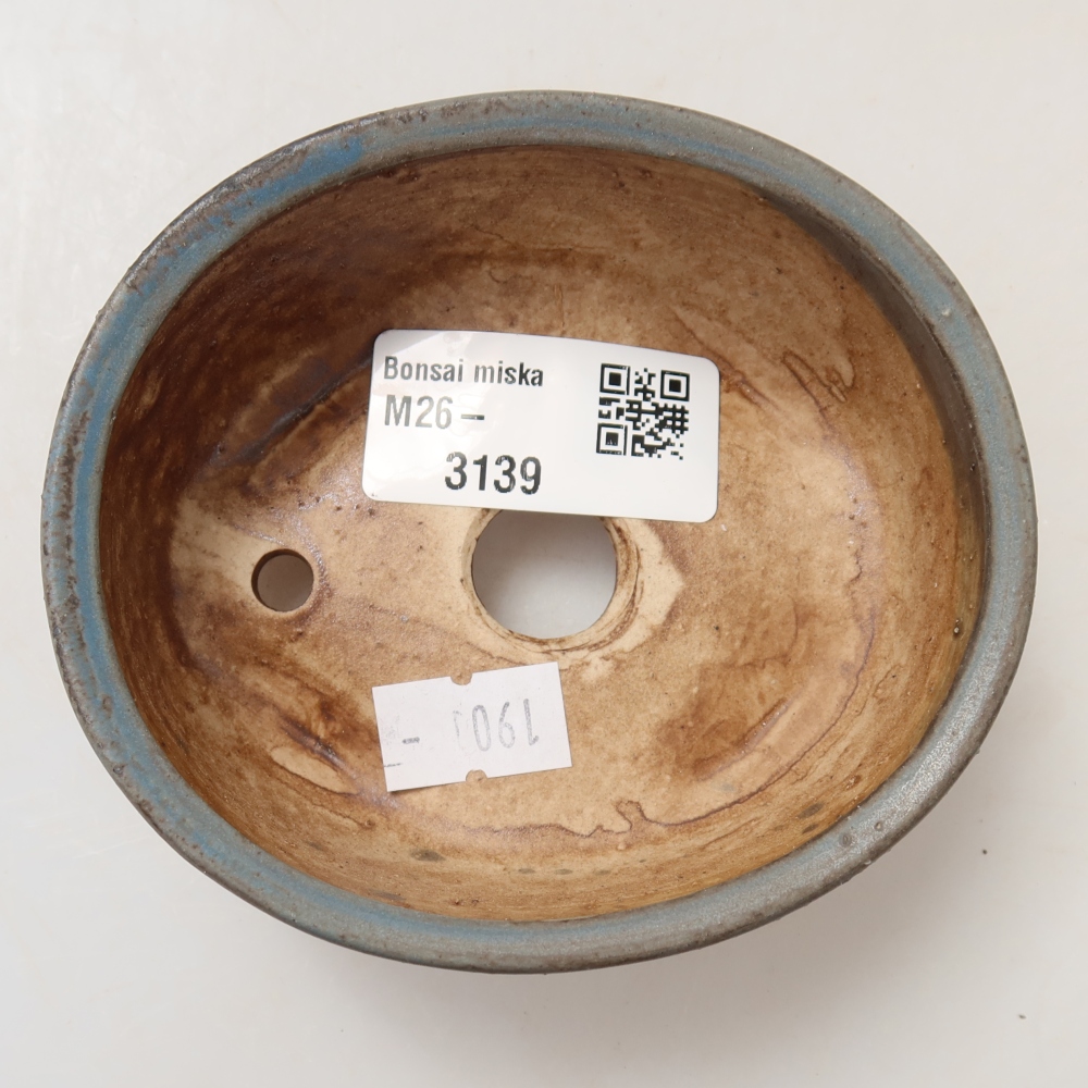 Keramik-Bonsai-Schale 9,5 x 8 x 4 cm, Farbe: Blau