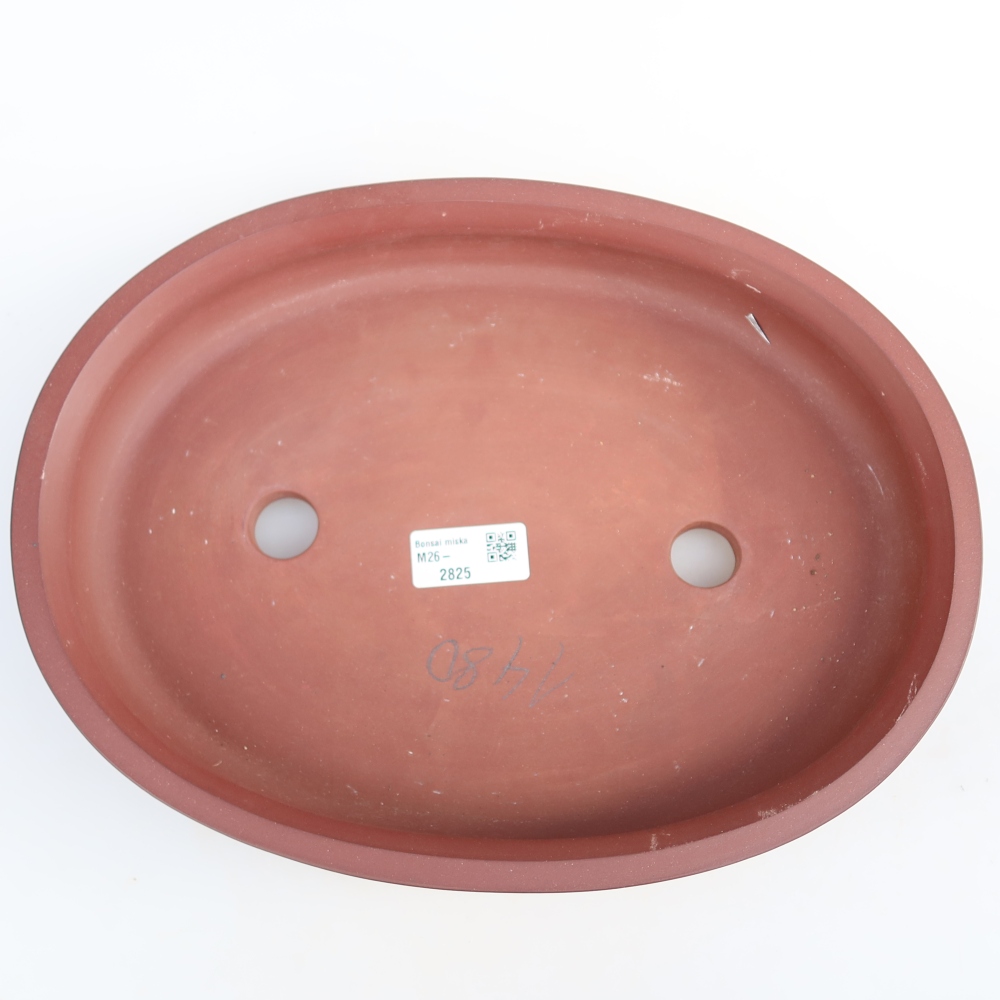 Keramikschale  31 x 23,5 x 5,5 cm, Farbe: Ziegelrot
