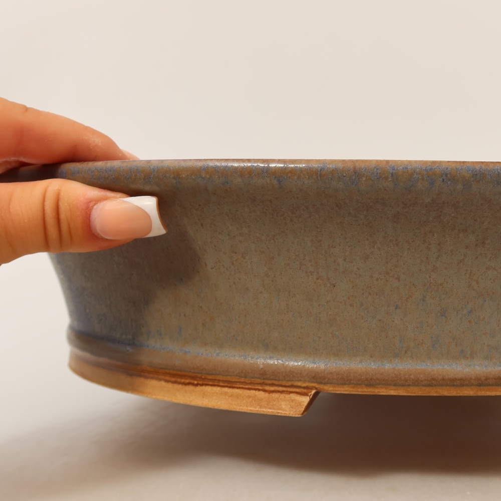 Keramik-Bonsai-Schale 31,5 x 28 x 7 cm, Farbe: Blau