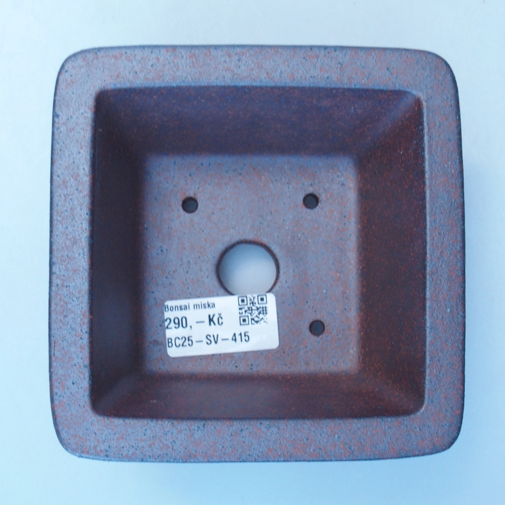 Schale 13 x 13 x 7 cm braun