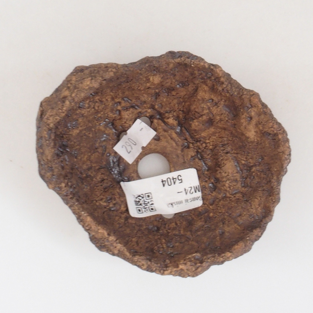 Keramikschale 10 x 8 x 10 cm, braun Farbe