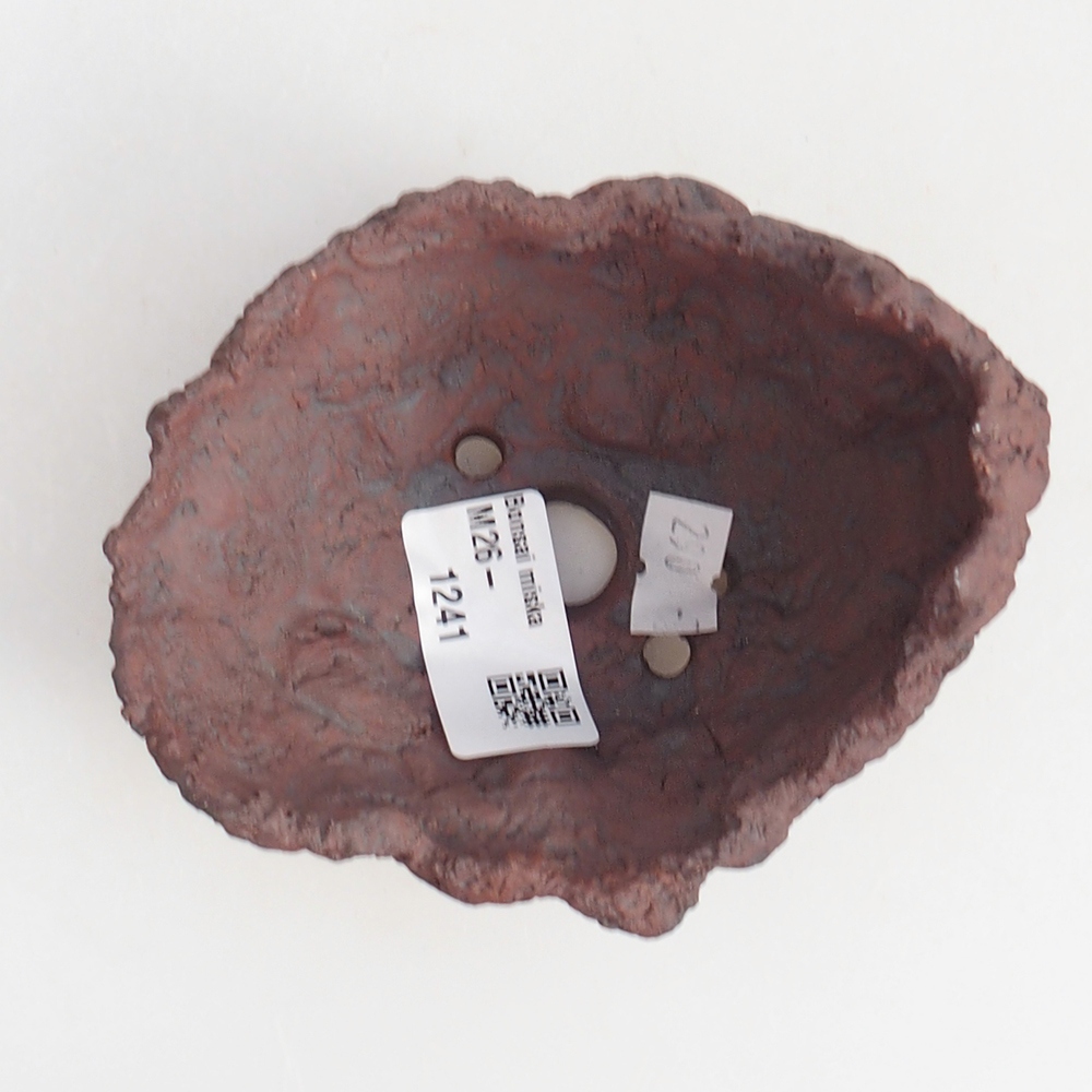 Keramikschale 10 x 8 x 8,5 cm , Farbe braun