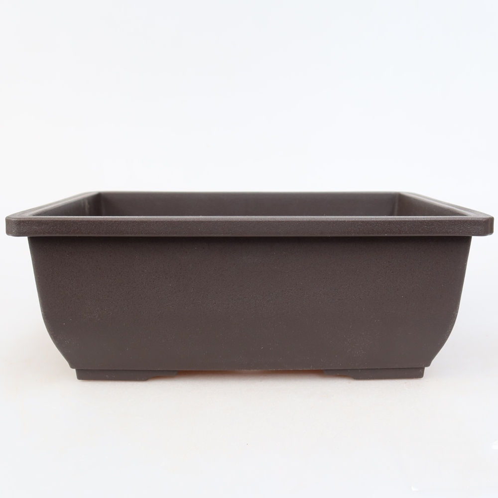 Bonsai-Schale aus Kunststoff MP-2vacl, braun – 20 x 14,5 x 7,5 cm