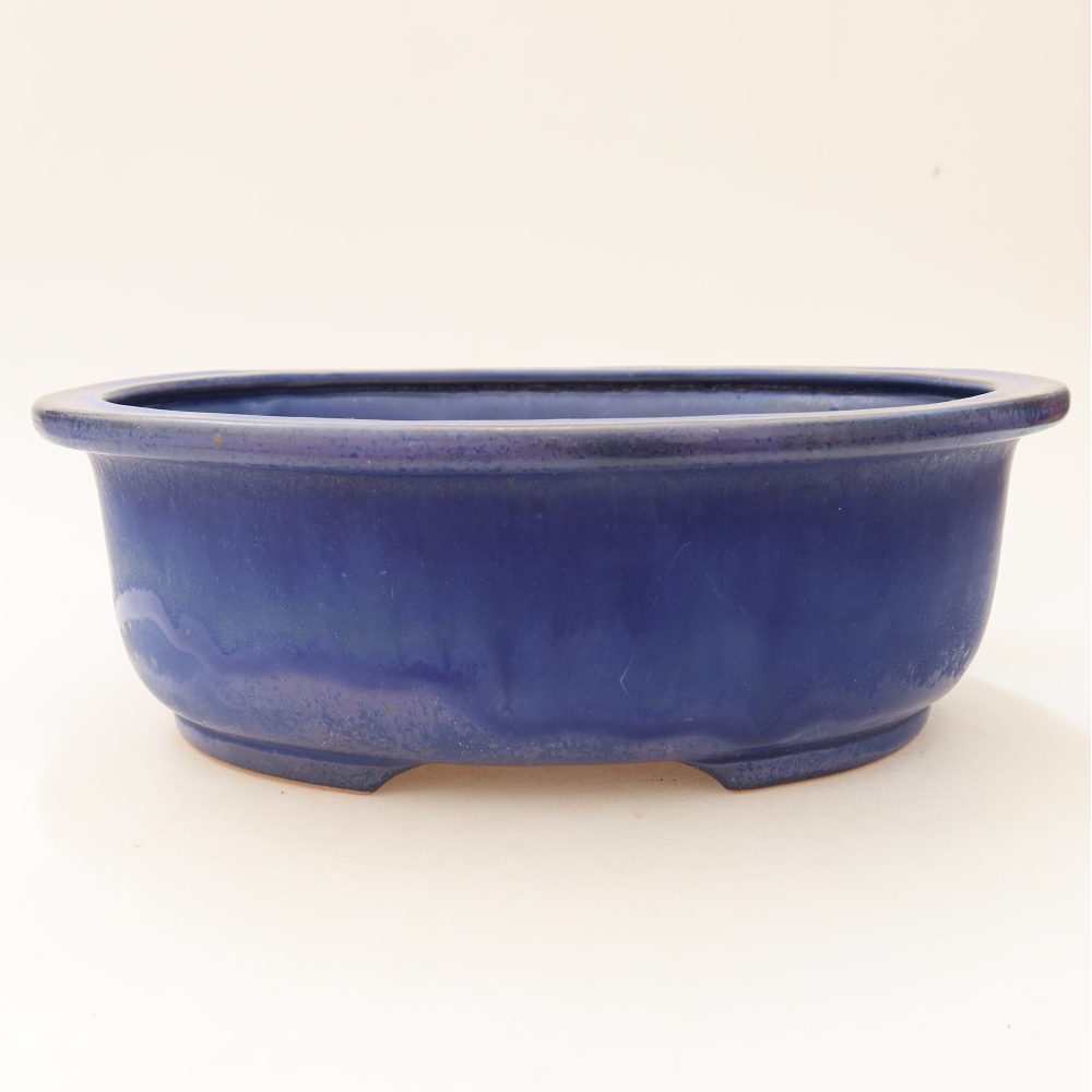 Keramik-Bonsai-Schale 23 x 19 x 8 cm, Farbe: Blau
