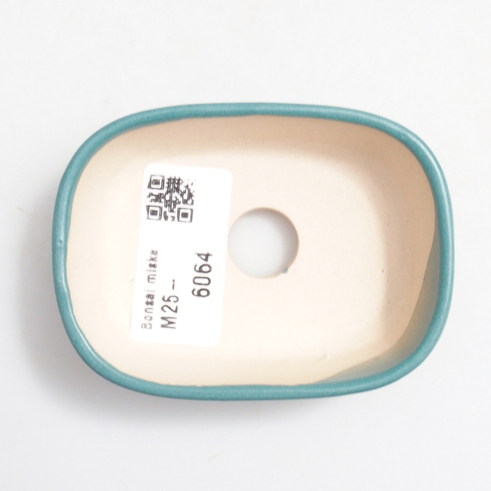Keramik Bonsai Schale 8 x 6 x 3 cm, Farbe blau