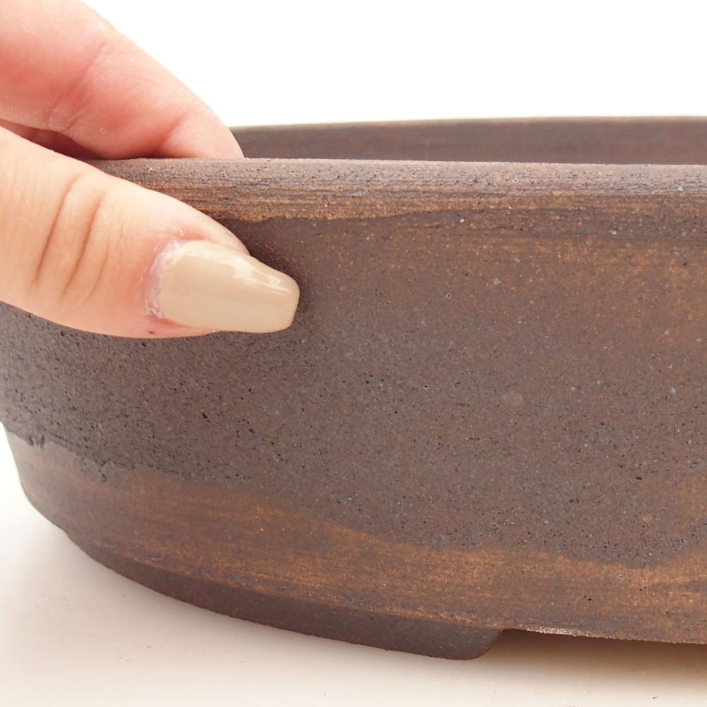 Bonsaischale 32 x 25 x 8 cm , Farbe braun