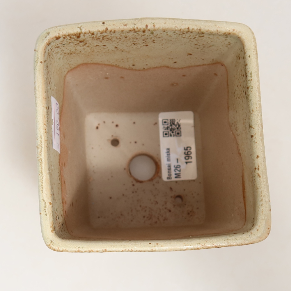 Bonsaischale aus Keramik 9 x 9 x 11 cm, grün