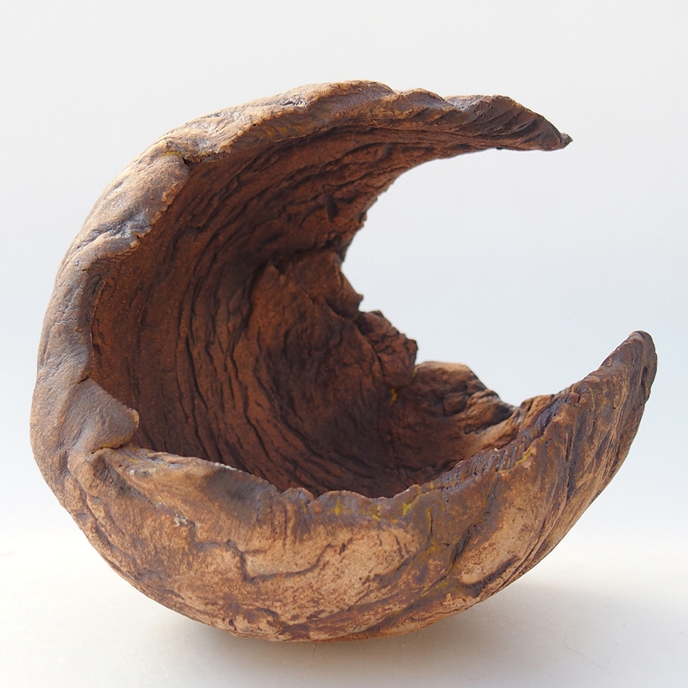 Keramikschale 10 x 9,5 x 10 cm , Farbe braun