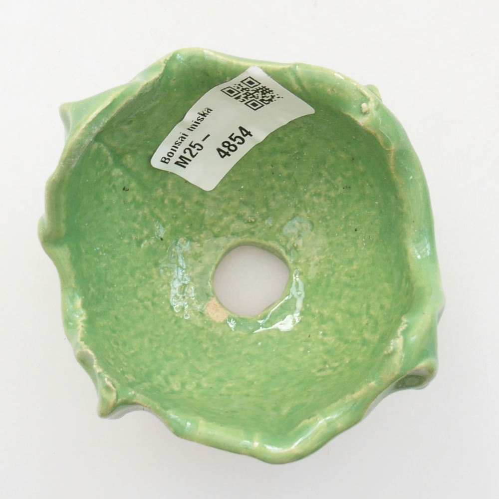 Keramikschale 7 x 7 x 6 cm, Farbe grün