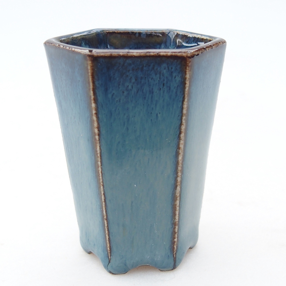 Mini-Bonsaischale 4 x 3,5 x 5,5 cm, Farbe blau