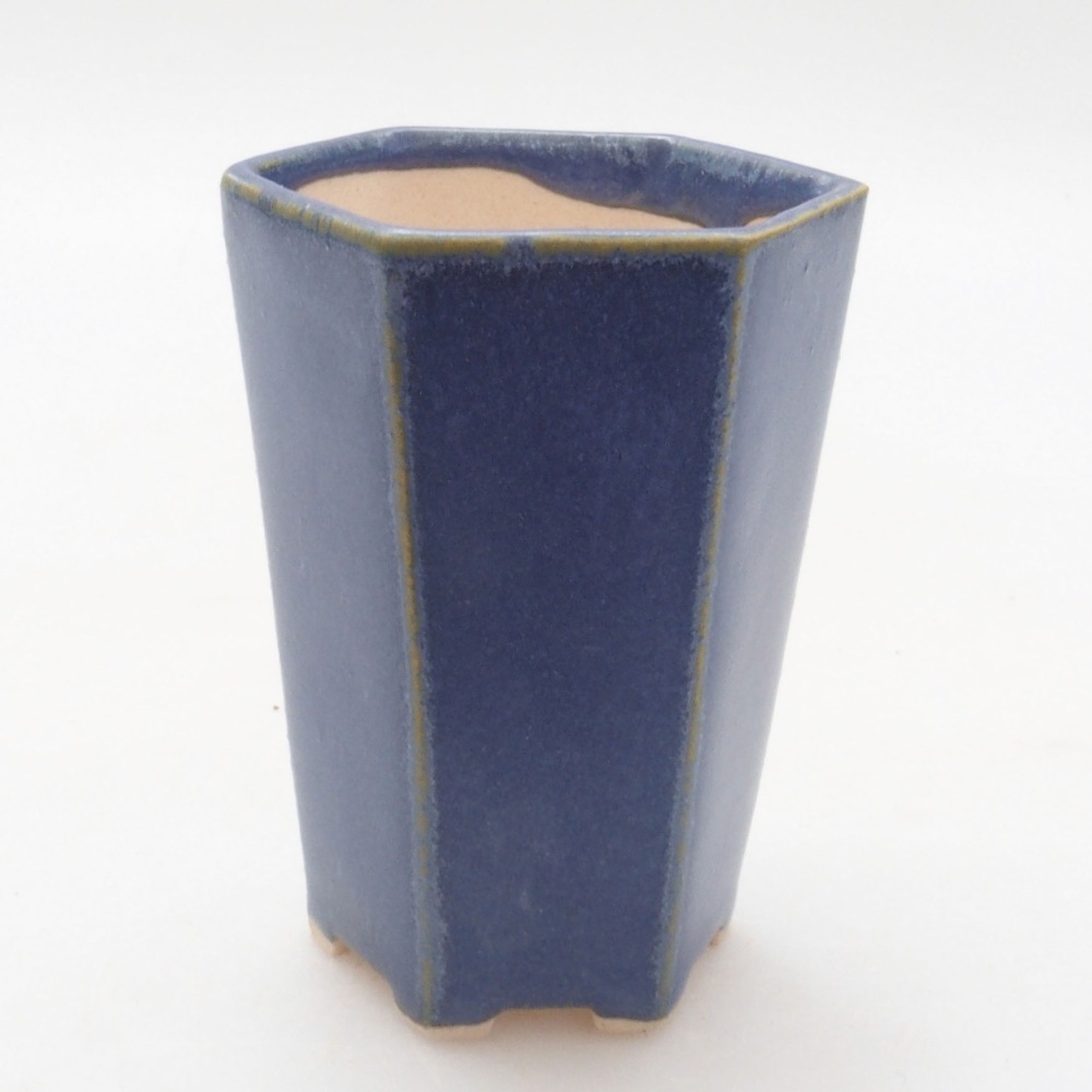 Mini-Bonsaischale 4,5 x 4,5 x 6,5 cm, Farbe blau