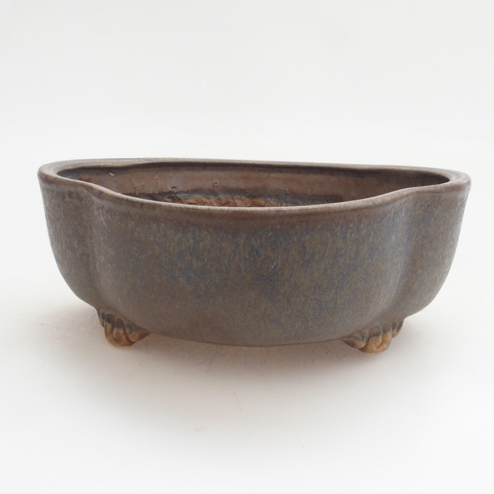 Bonsaischale aus Keramik 13 x 12,5 x 5 cm, Farbe blau