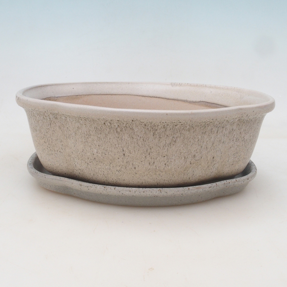 Bonsai-Schale + Untertasse H75 – Beige