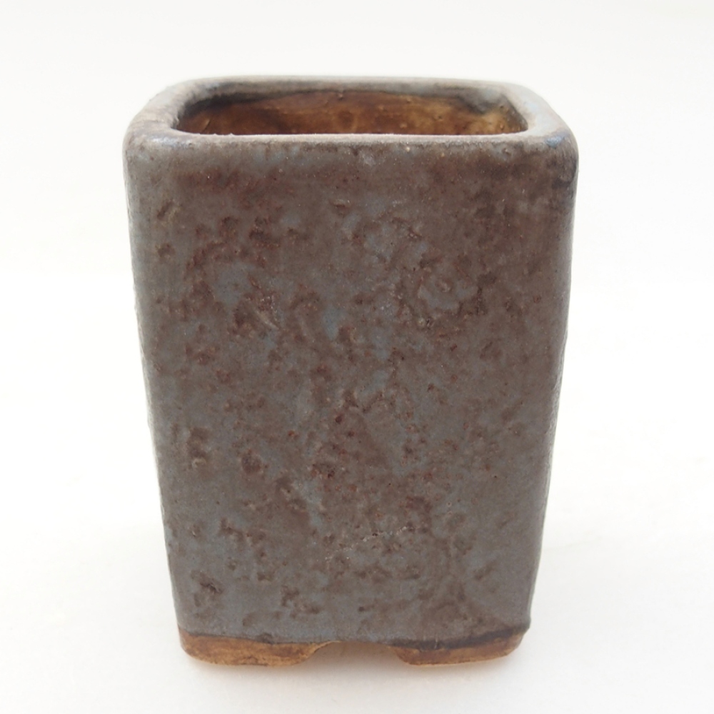 Bonsaischale aus Keramik 5 x 5 x 6,5 cm,  Farbe blau