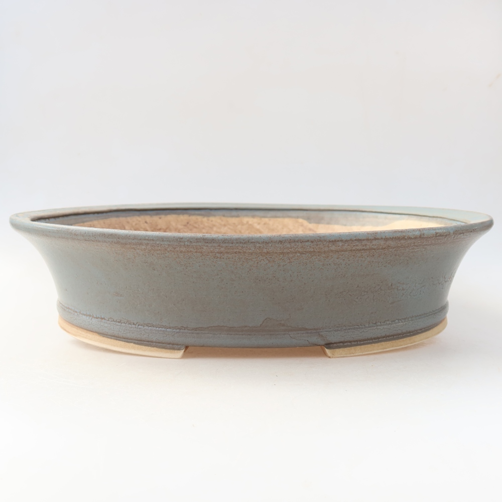 Keramik-Bonsai-Schale 31 x 28,5 x 7 cm, Farbe: Blau