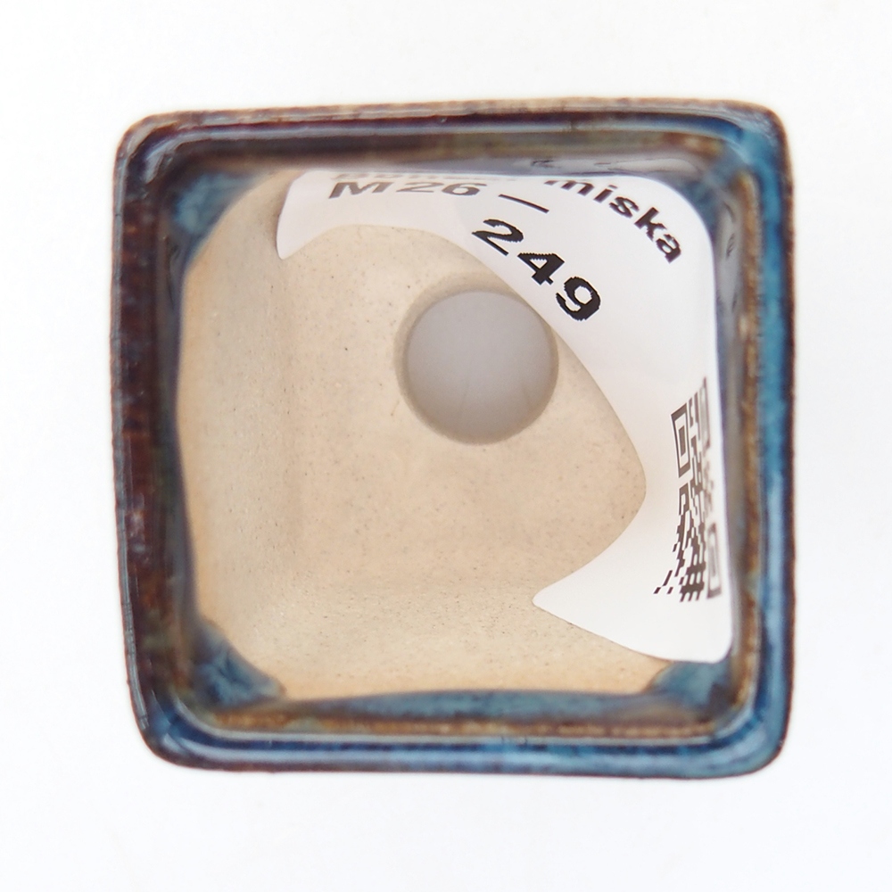 Mini-Bonsaischale 3 x 3 x 3 cm, blau