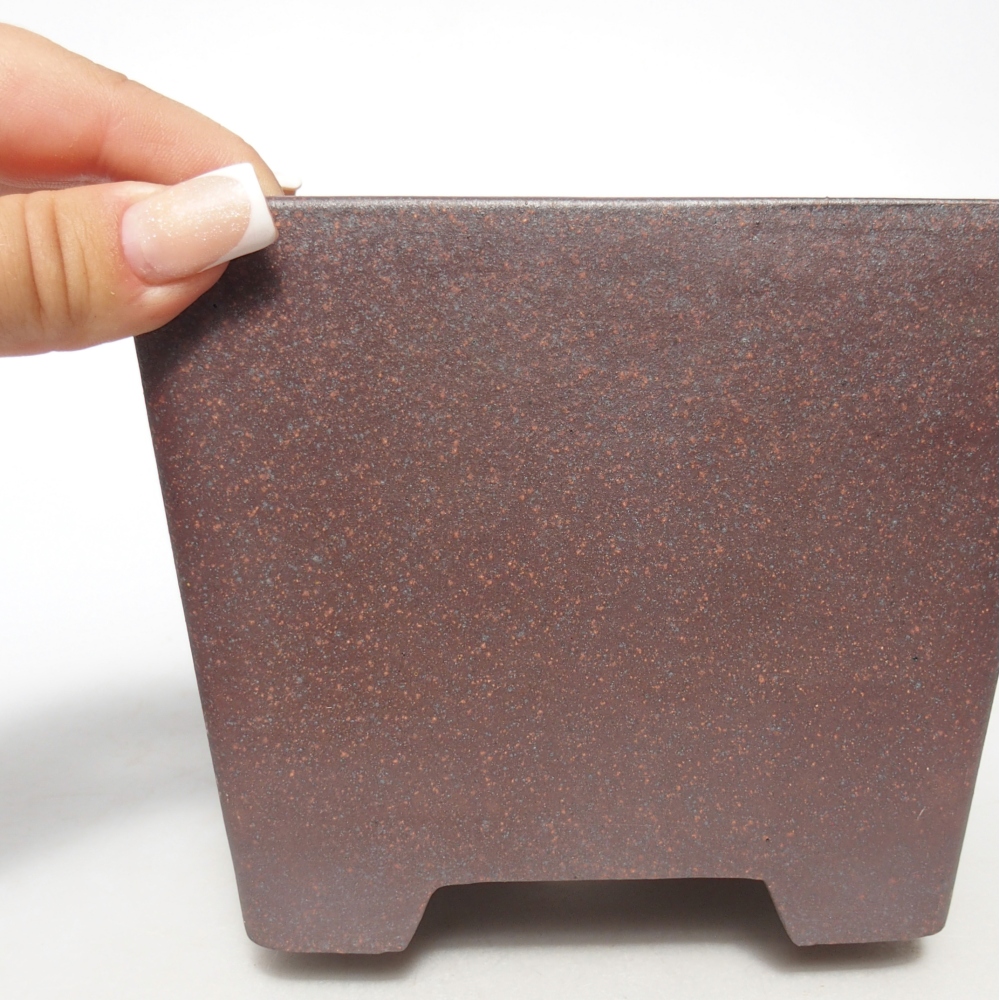 Schale 14 x 14 x 11 cm braun