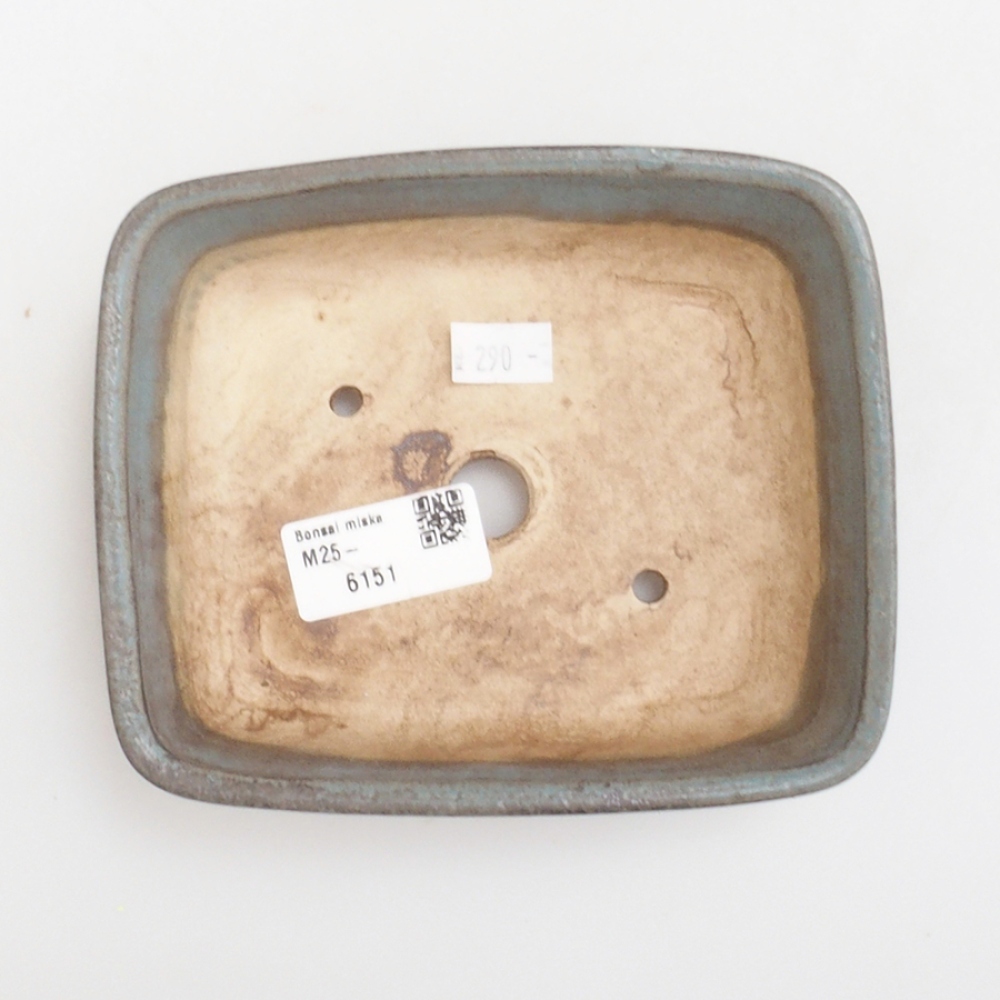 Bonsaischale aus Keramik 14,5 x 12 x 4,5 cm, Farbe blau