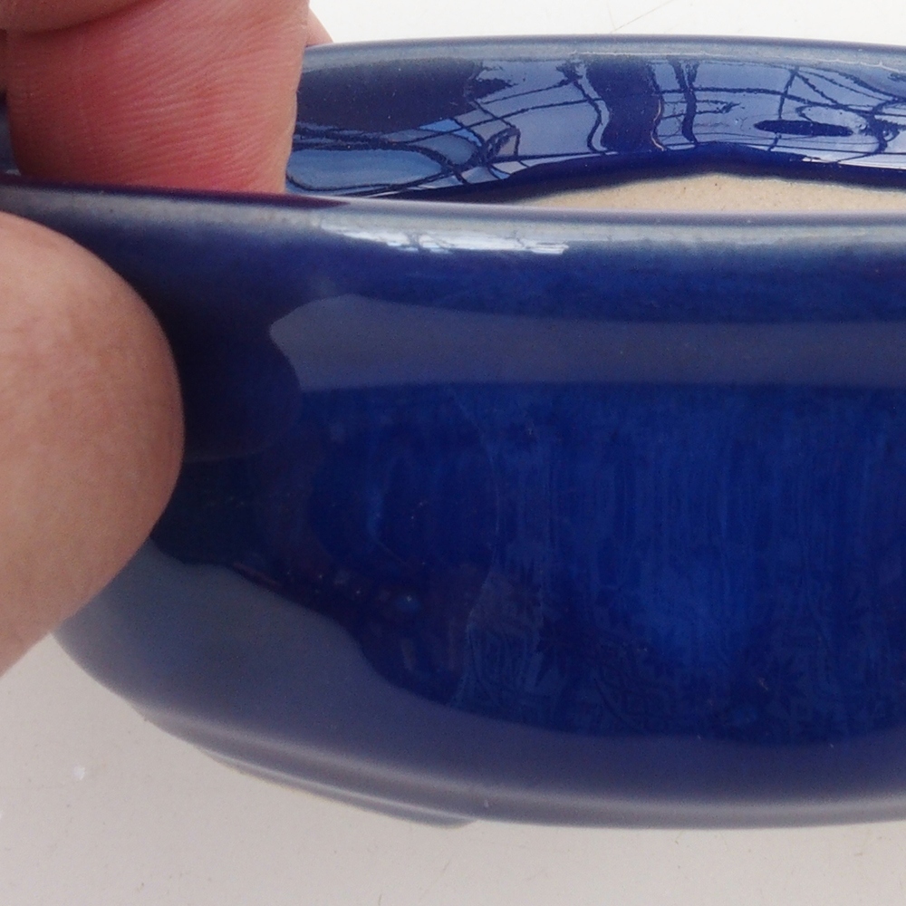 Bonsai-Schale H05 – 11 x 8 x 4 cm – blau