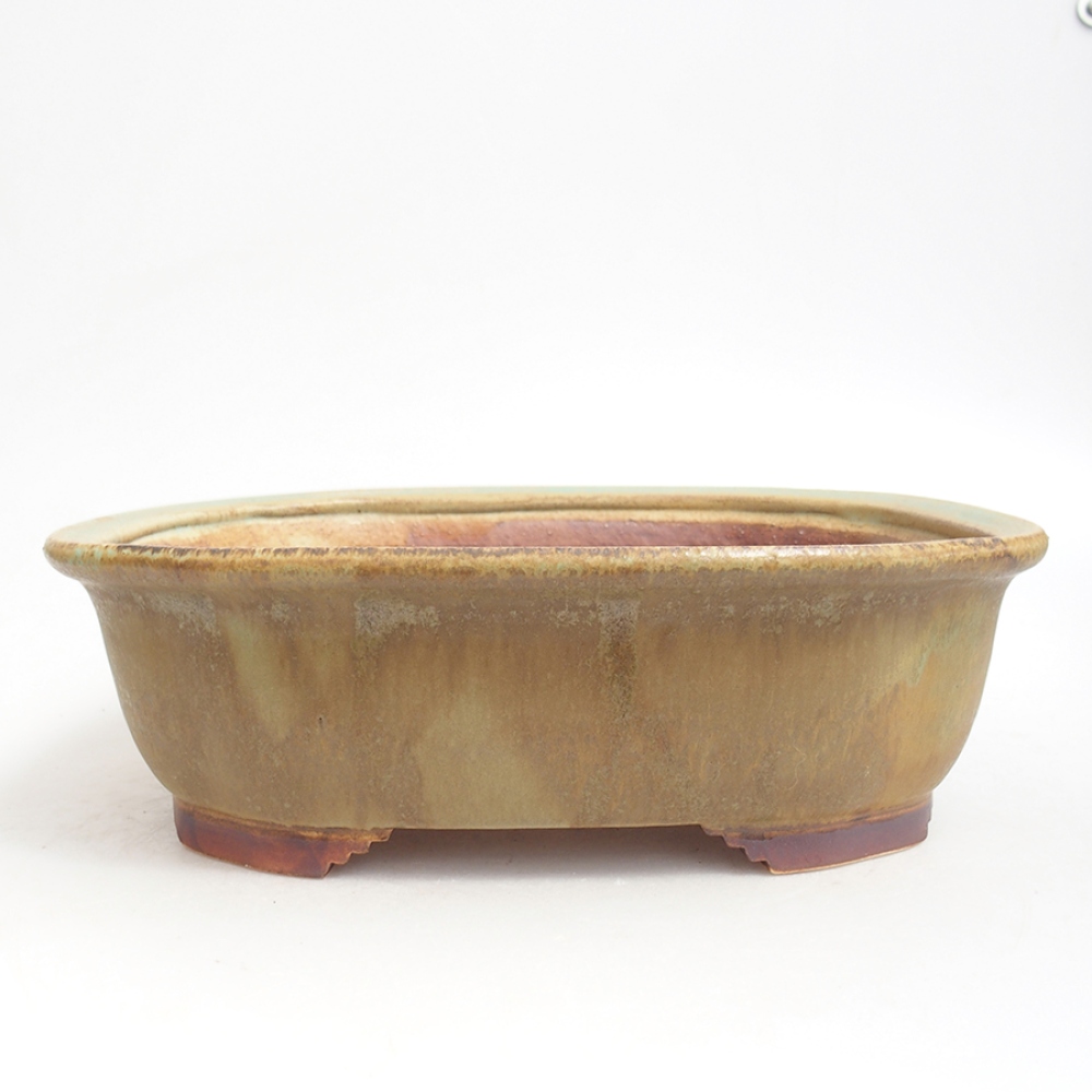 Bonsaischale aus Keramik  25 x 21 x 7,5  cm, Farbe blau