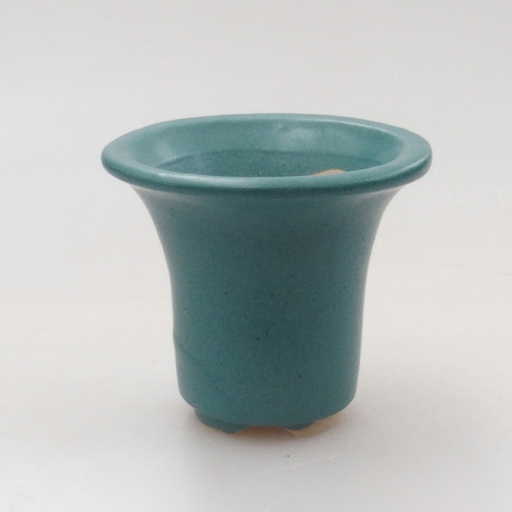 Keramik Bonsai Schale 4 x 4 x 4 cm, Farbe blau