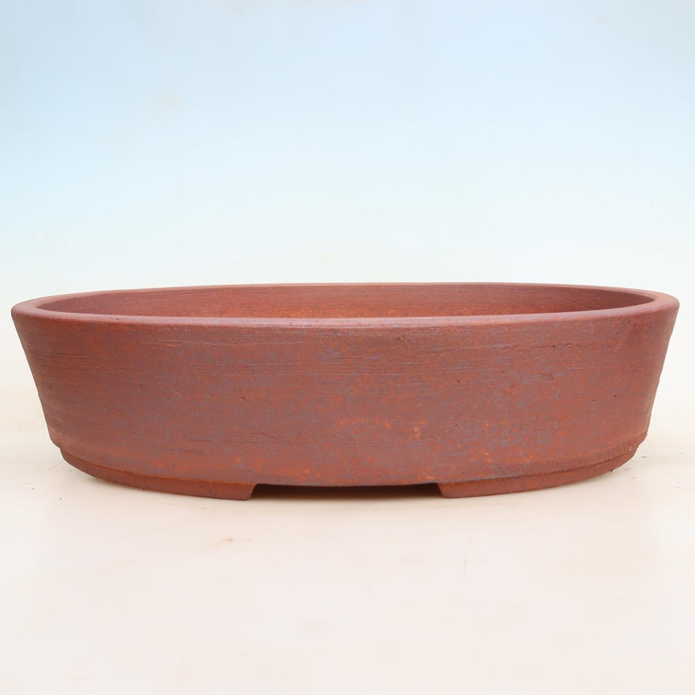 Keramik-Bonsai-Schale 38,5 x 30 x 8,5 cm, metallfarben