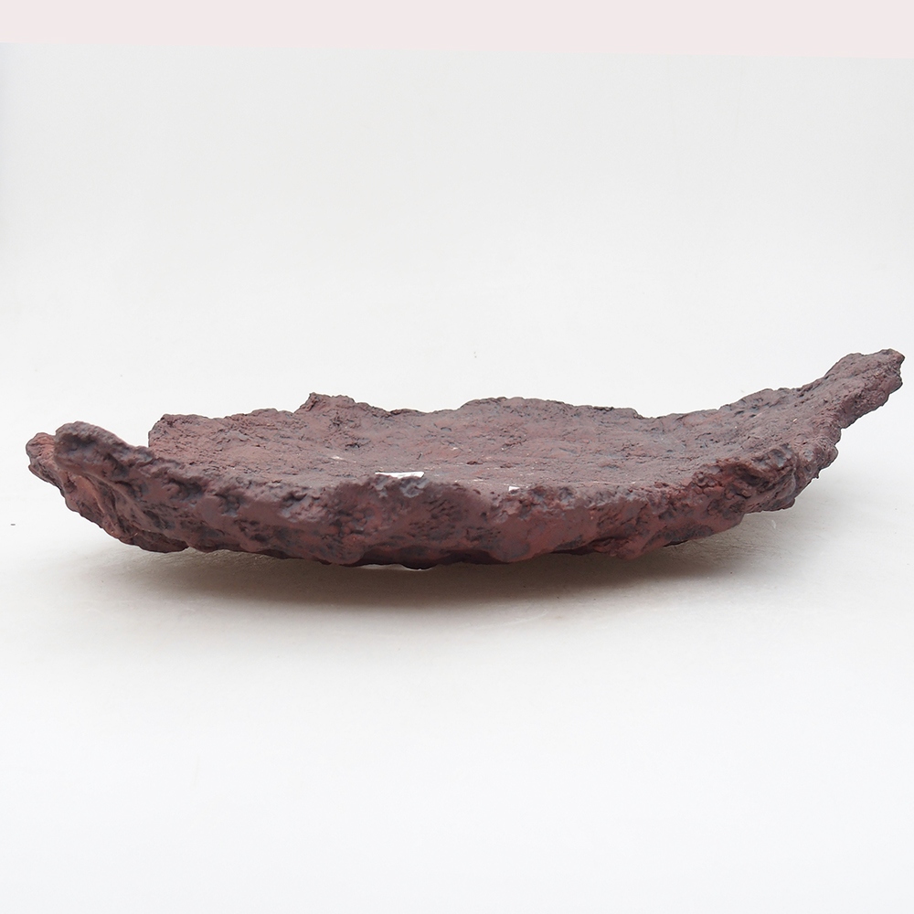 Keramikschale 33 x 25 x 7 cm, braun Farbe