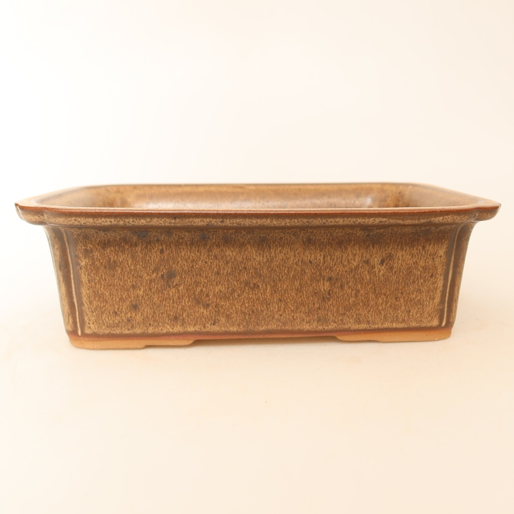 Keramikschale  20 x 15,5 x 5,5 cm, Farbe: braun
