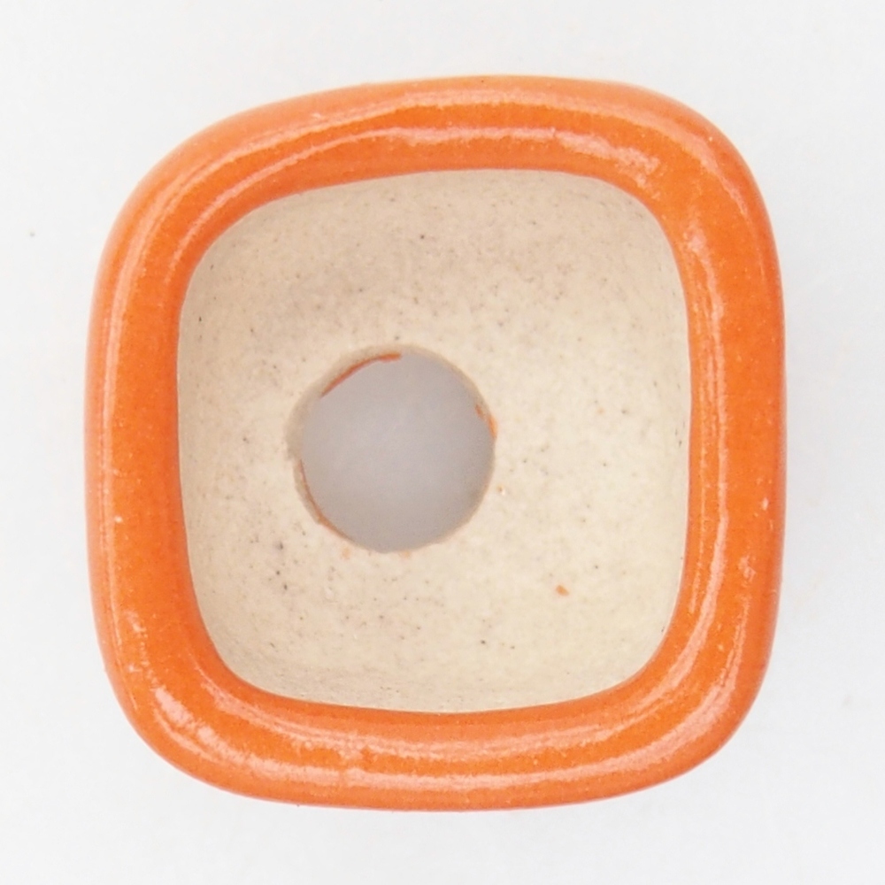 Mini-Bonsaischale 2 x 2 x 1,5 cm, orange