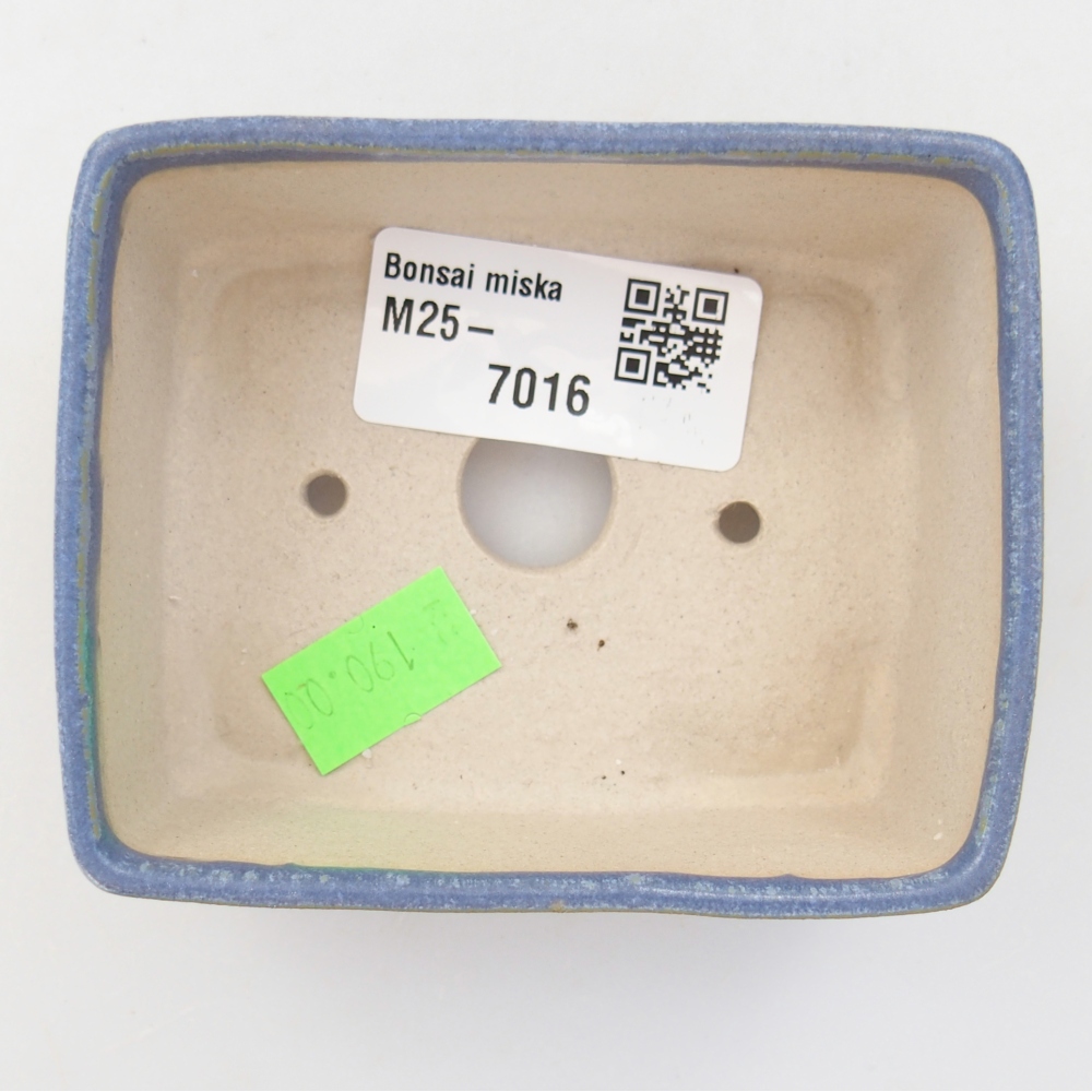 Bonsaischale aus Keramik 8,5 x 7 x 3,5 cm, Farbe blau