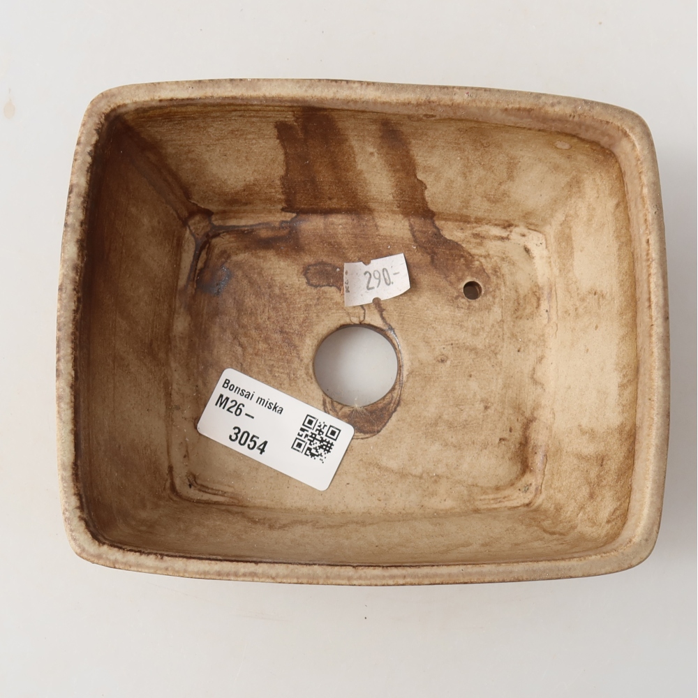 Keramik-Bonsai-Schale, 15 x 12,5 x 5,5 cm, Farbe: Rosa