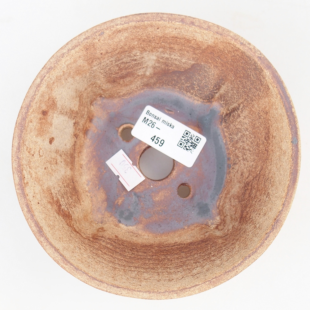 Bonsaischale aus Keramik 13,5 x 13,5 x 6,5 cm, braun