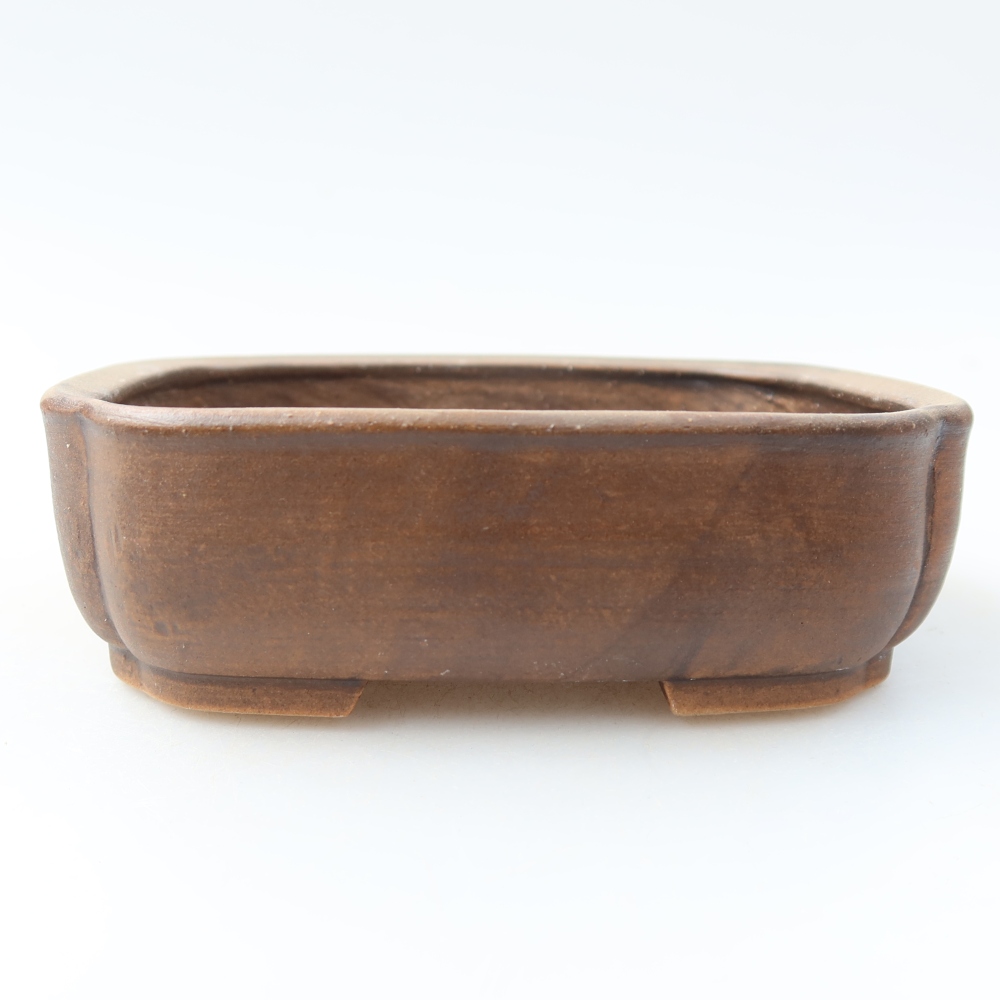 Bonsaischale aus Keramik 13,5 x 12 x 4 cm, braun