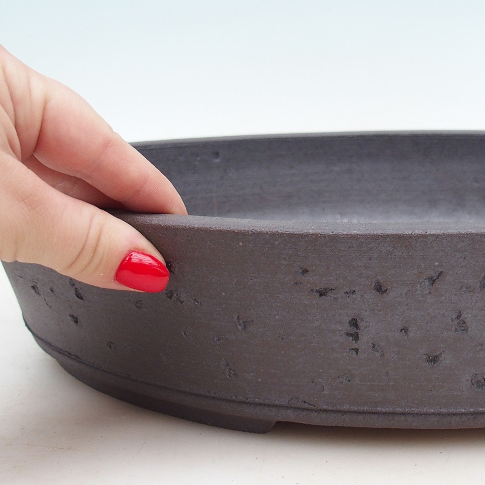 Bonsaischale 39 x 31,5 x 7,5 cm , Farbe braun