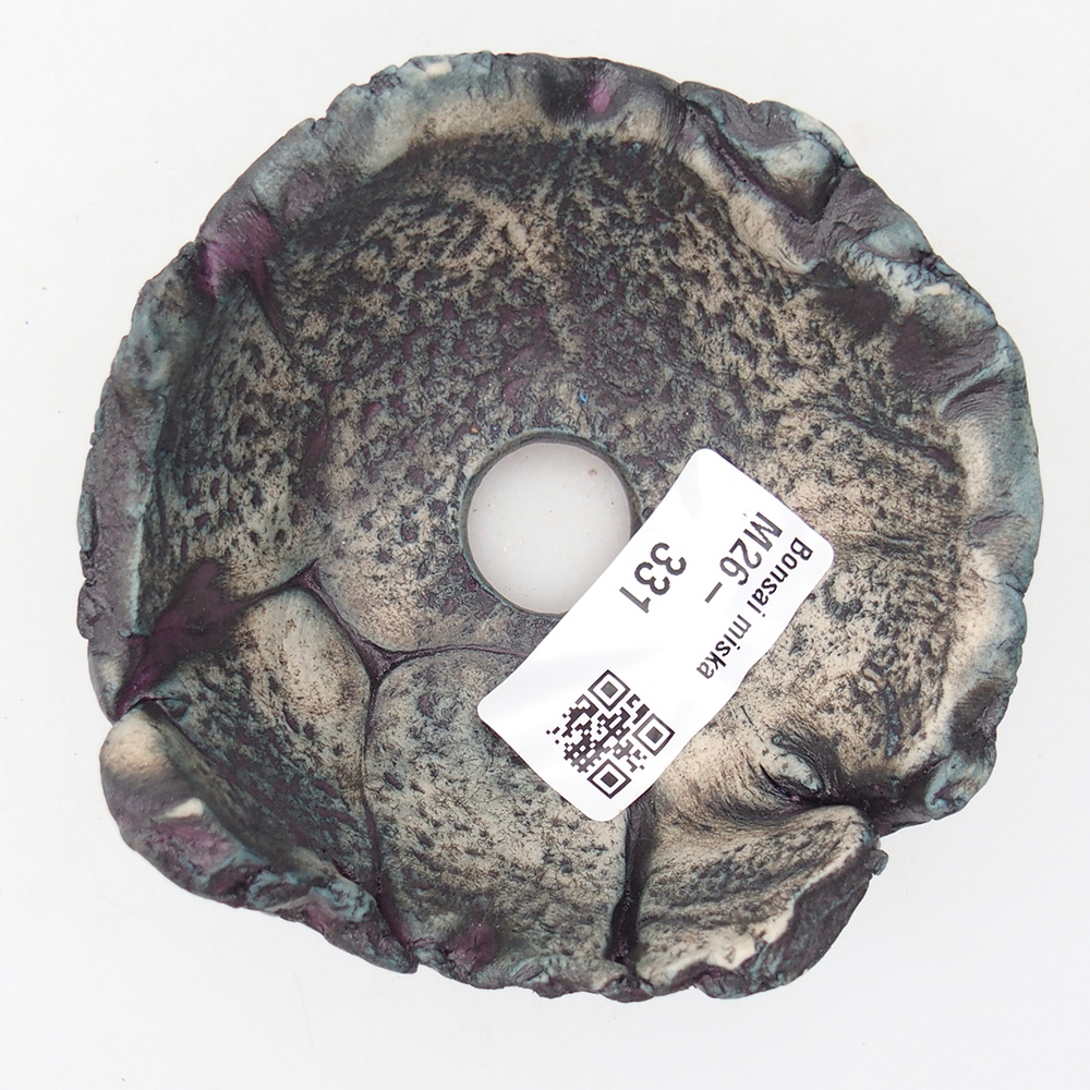 Keramikschale 9,5 x 9 x 4,5 cm , Farbe lila