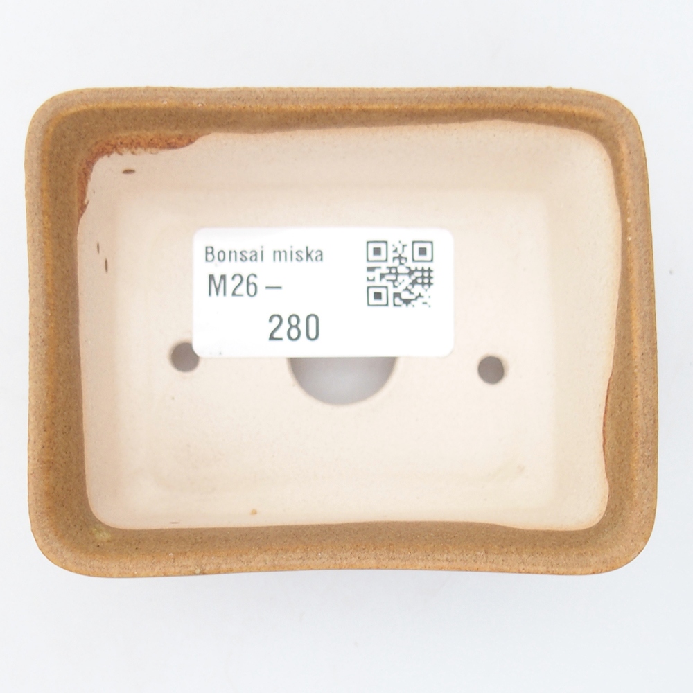 Mini-Bonsaischale 8 x 6,5 x 3,5 cm, braun