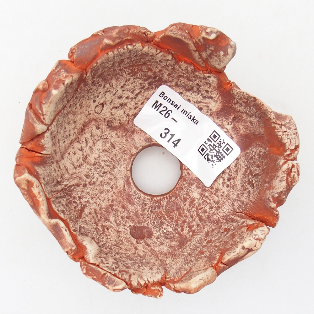 Keramikschale 9 x 9 x 5 cm , Farbe orange