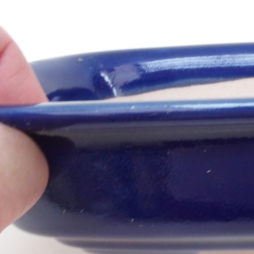 Bonsai-Schale H02 - 19 x 13 x 5 cm - blau