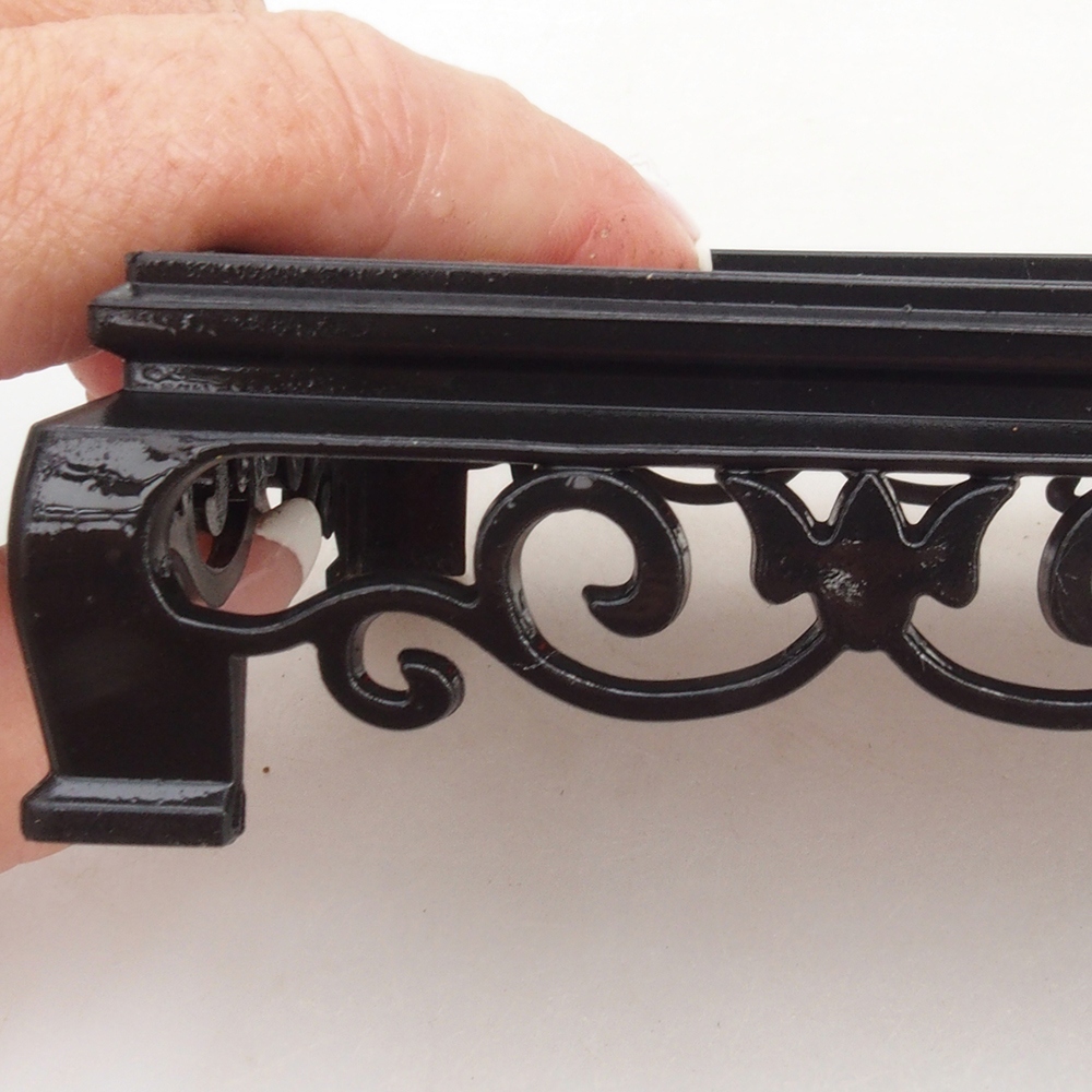 Bonsaitisch Kunststoff rechteckiger 15,5 x 10 x 3  cm, Farbe schwarz