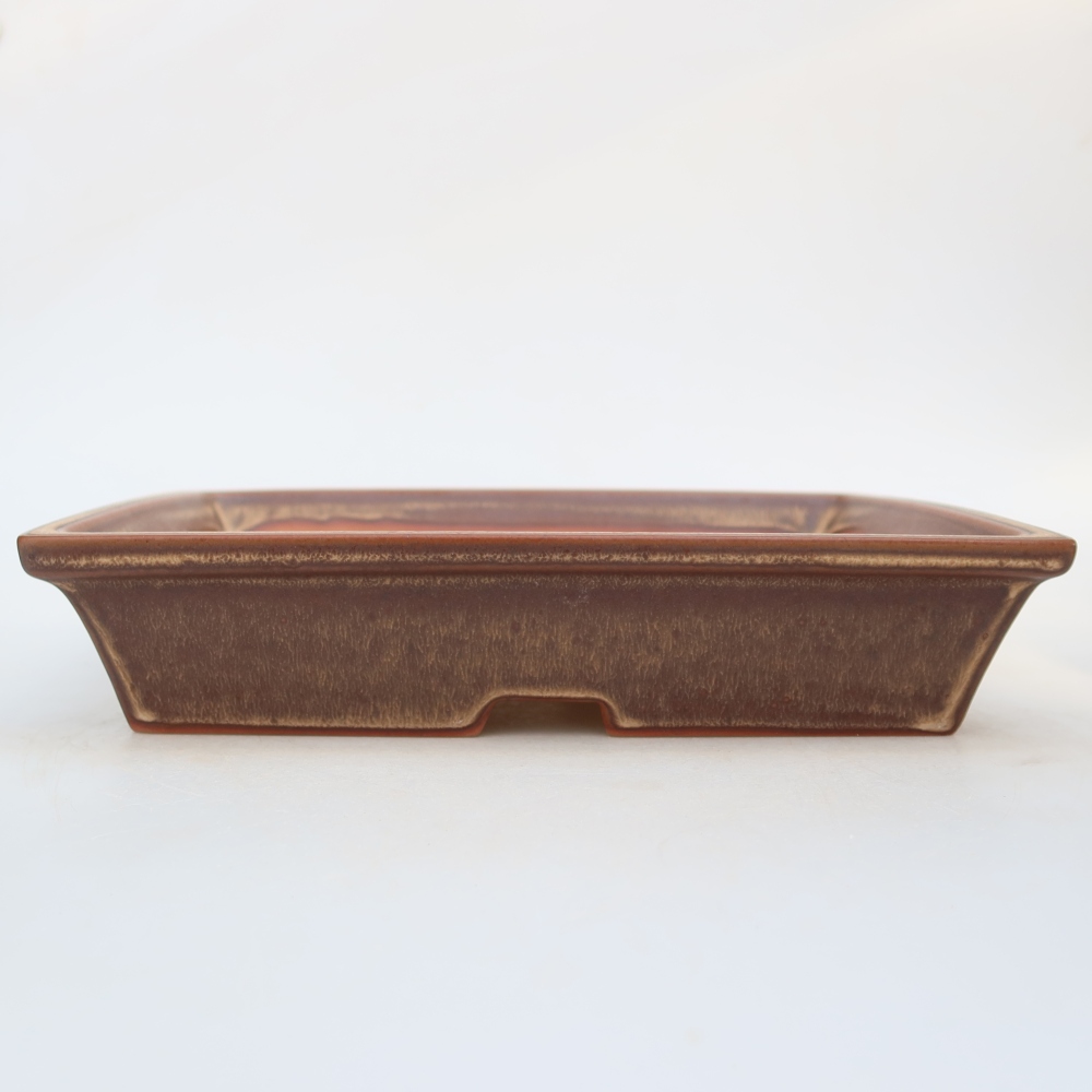 Keramikschale  26 x 20 x 5 cm, Farbe: braun