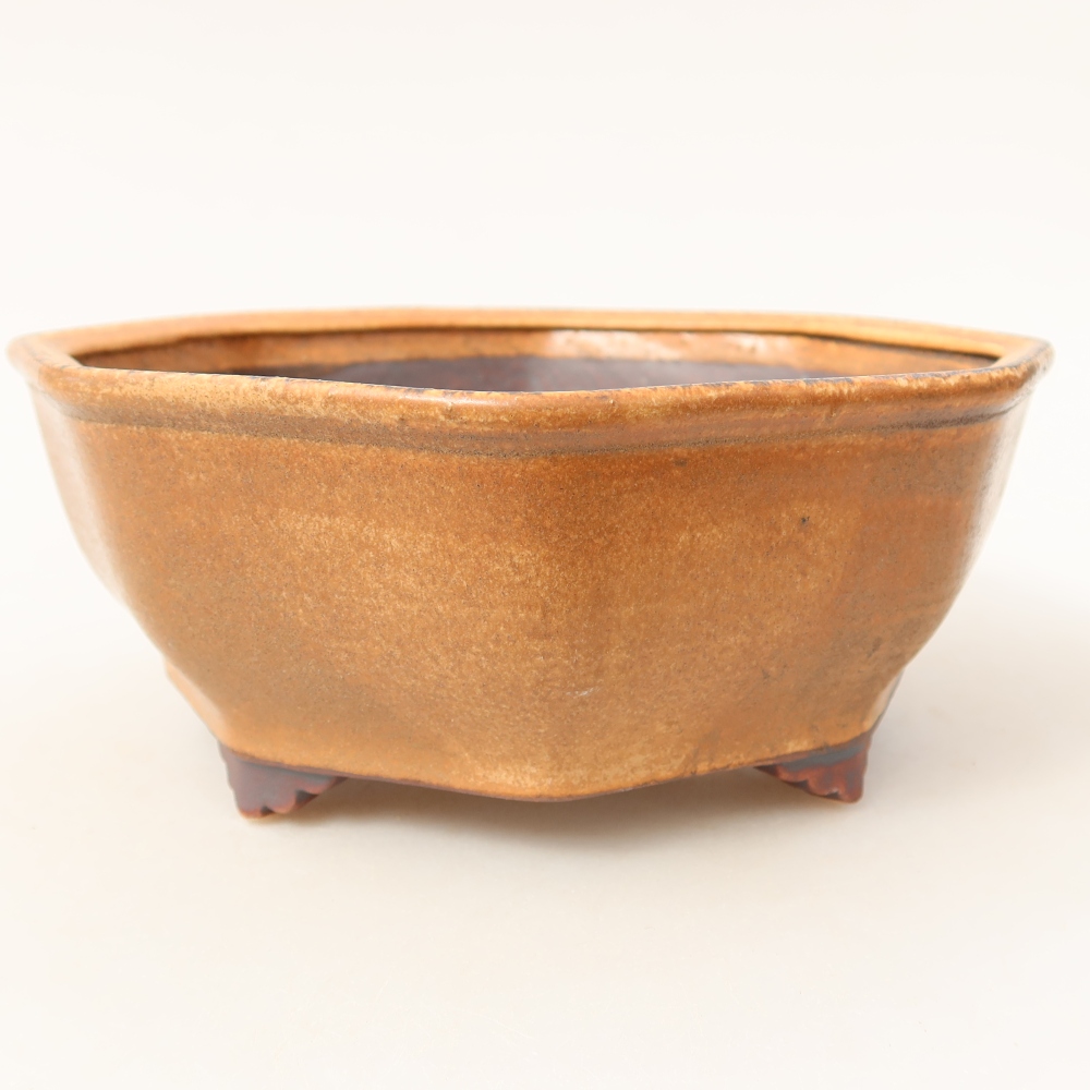 Keramik-Bonsai-Schale 17 x 16 x 6,5 cm, Farbe: Rosa