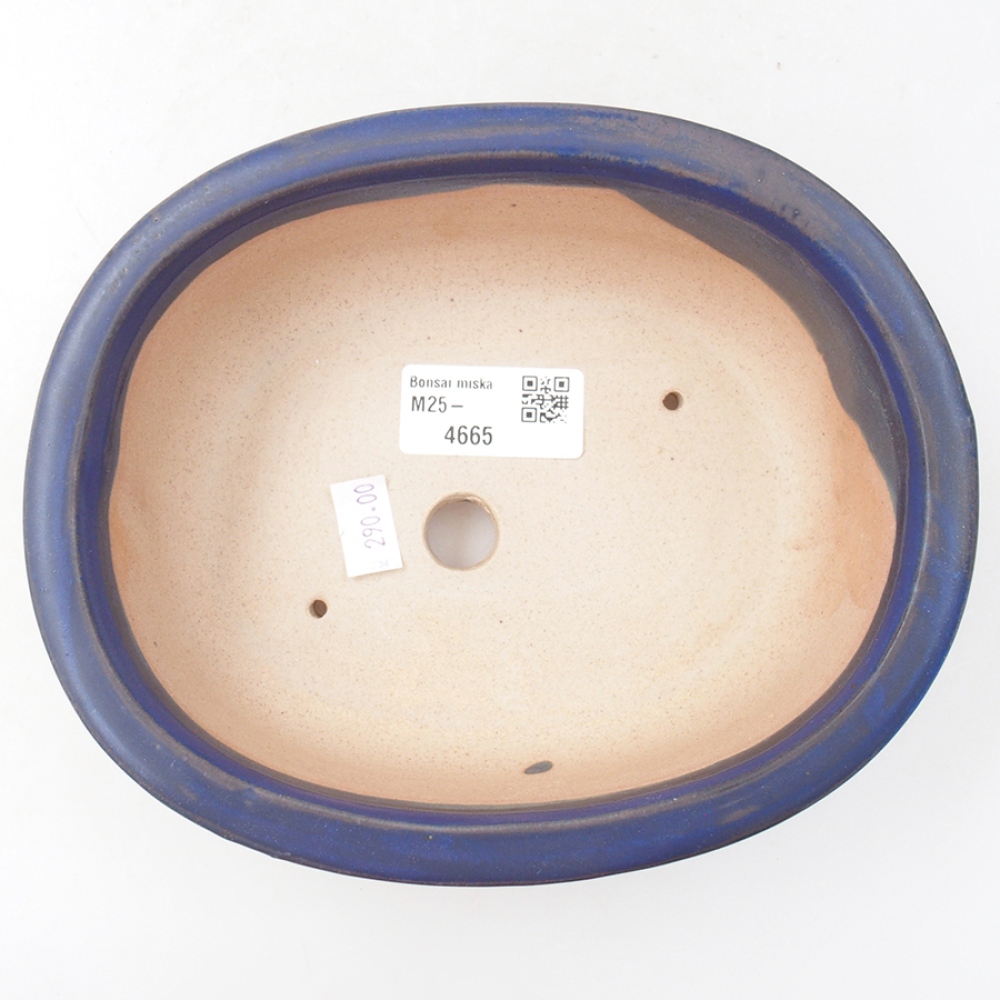 Keramik-Bonsaischale 18 x 14,5 x 6 cm, Farbe blau