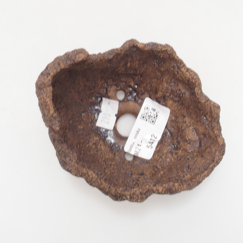 Keramikschale 9 x 8 x 8,5 cm, braun Farbe