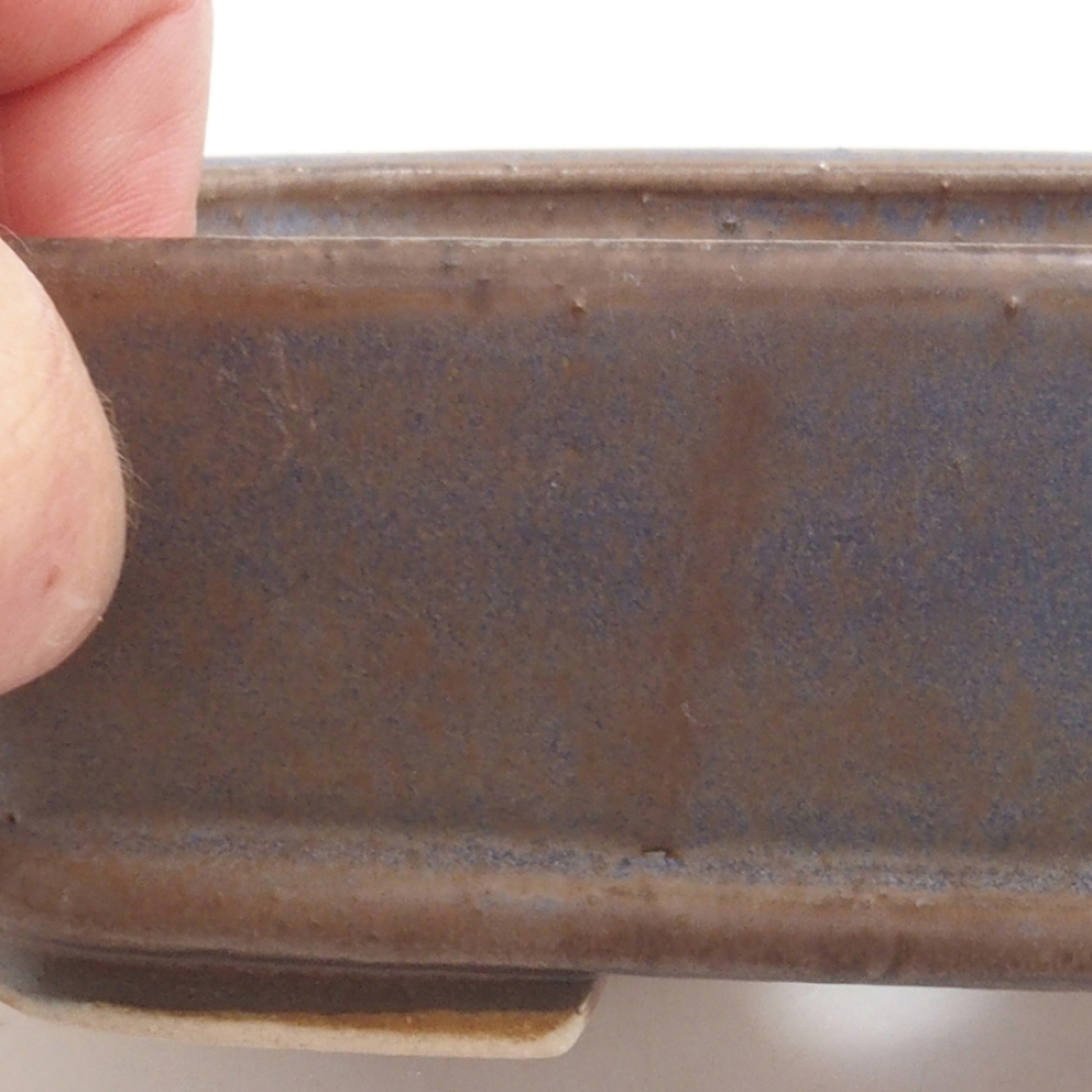 Bonsaischale aus Keramik 17 x 14 x 4,5 cm, Farbe blau