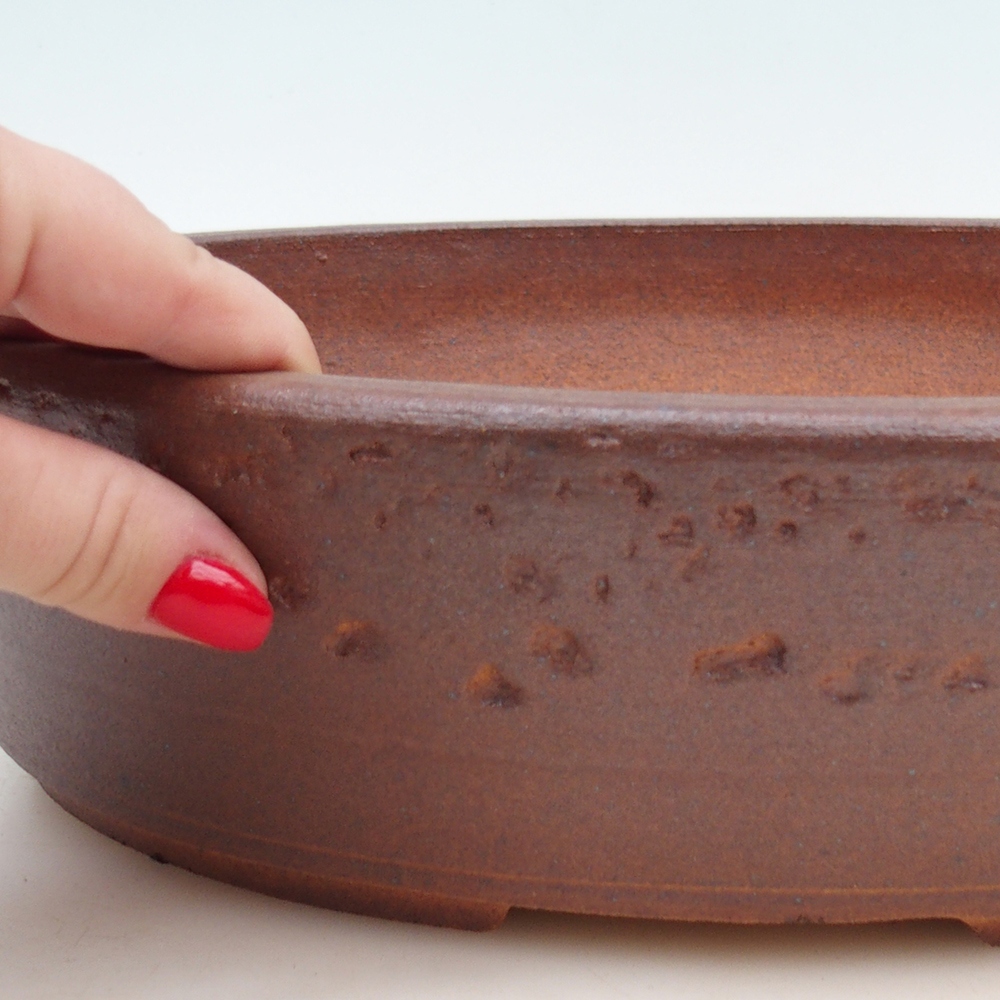Bonsaischale 33 x 26 x 9 cm , Farbe braun