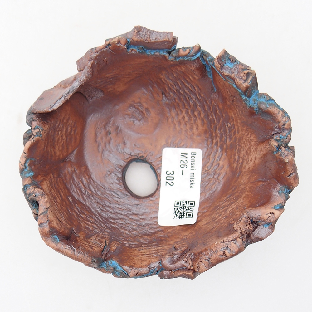 Keramikschale 11,5 x 11 x 7,5 cm , Farbe blau