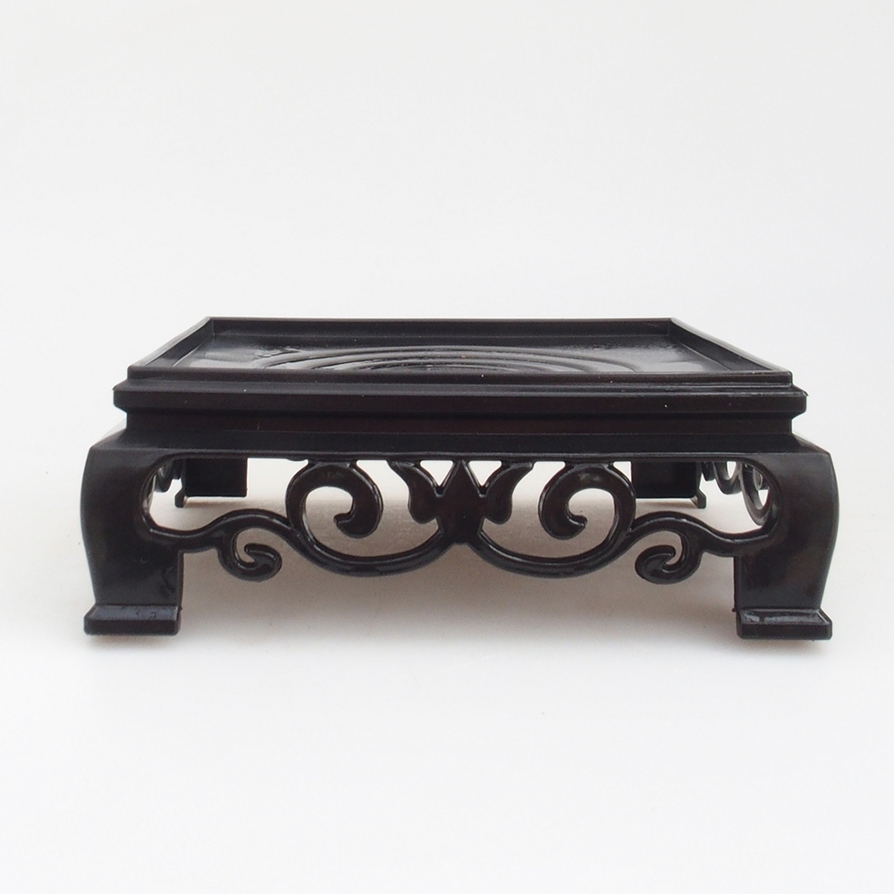 Bonsaitisch Kunststoff Quadratischer 14,5 x 14,5 x 5  cm, Farbe schwarz