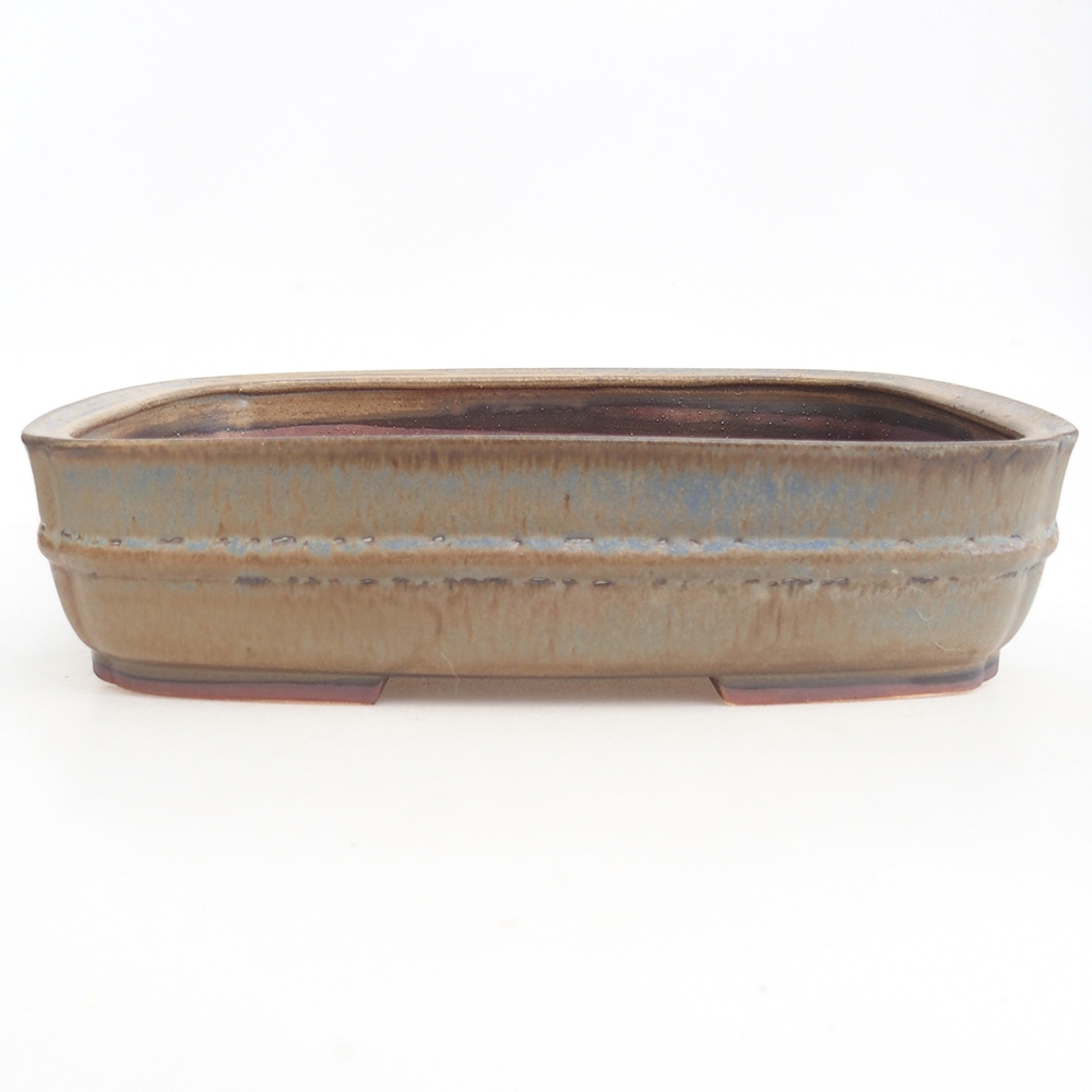 Bonsaischale aus Keramik 29,5 x 24 x 7 cm, Farbe blau