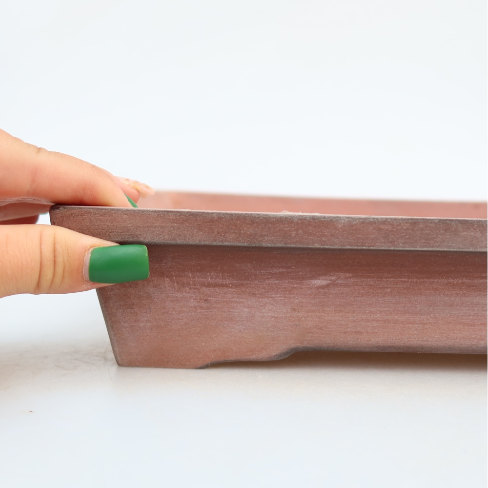 Keramikschale  26 x 20 x 5 cm, Farbe: Ziegelrot