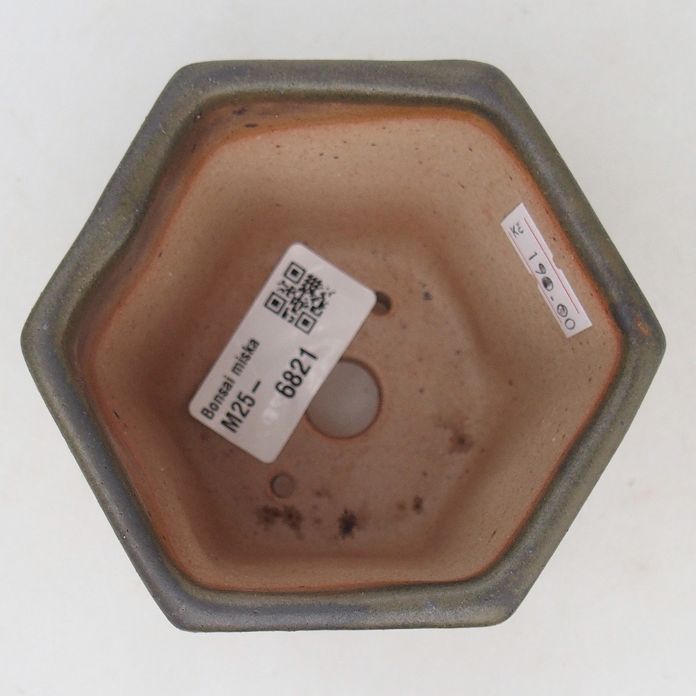 Bonsaischale aus Keramik 9,5 x 8,5 x 8 cm, grün